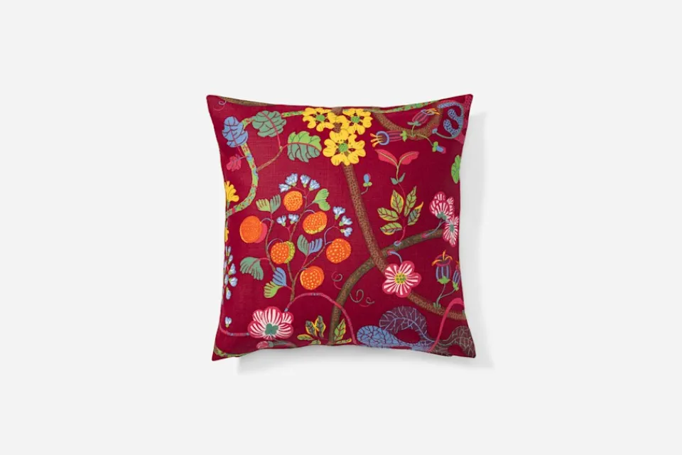 Kuddar*Josef Frank/Svenskt Tenn Kudde Baranquilla Vinröd