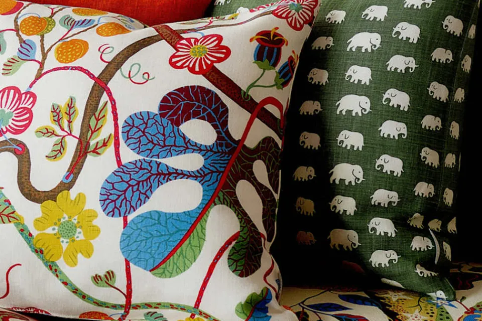 Kuddar*Josef Frank/Svenskt Tenn Kudde Baranquilla Vit