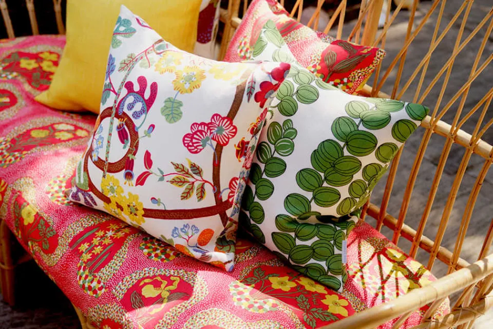 Kuddar*Josef Frank/Svenskt Tenn Kudde Celotocaulis Grön