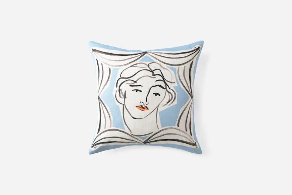 Kuddar*Luke Edward Hall Kudde Endymion Blå