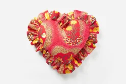 Kuddar*Josef Frank/Svenskt Tenn Kudde Hjärta med Volang Catleya, Röd