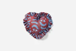 Kuddar*Josef Frank/Svenskt Tenn Kudde Hjärta med Volang Chianti, Vinröd