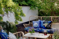 Kuddar*Helene Blanche Svenskt Tenn Kudde Moiré Stripe Blå