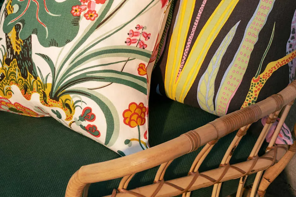 Kuddar*Svenskt Tenn Kudde Lin Murgröna