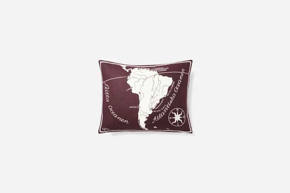 Kuddar*Josef Frank/Svenskt Tenn Kudde Världskarta Prune