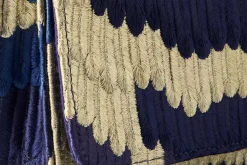 Väskor*Sophia 203 Kuvertväska Fjädrar Blå Guld