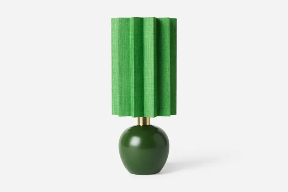 Lampskärmar*Folkform Lampskärm Pleated For Frank Grön