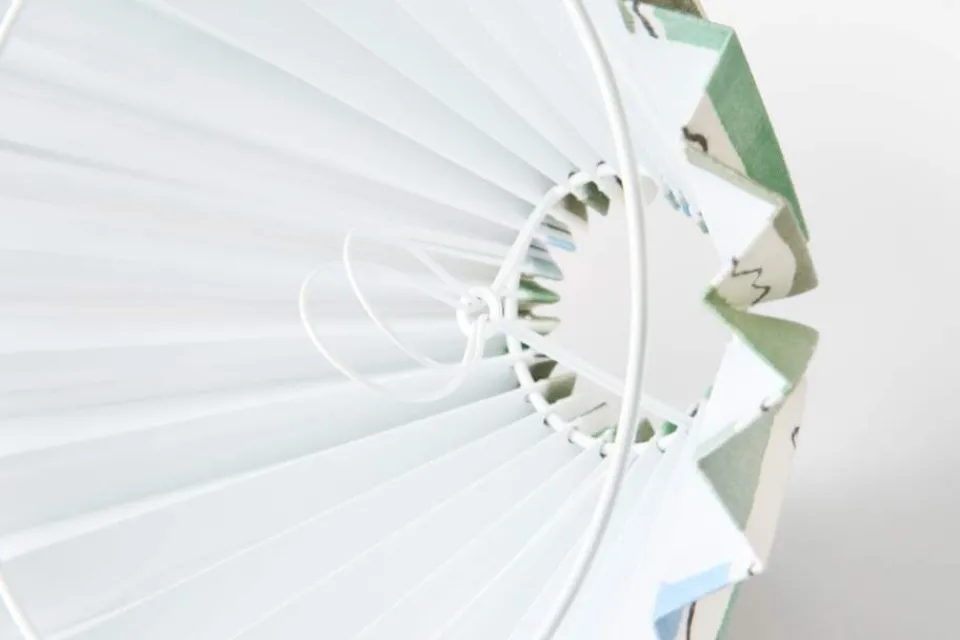 Lampskärmar*Svenskt Tenn / Lars Nilsson Lampskärm Plisserad Lin, Wisteria, Multi