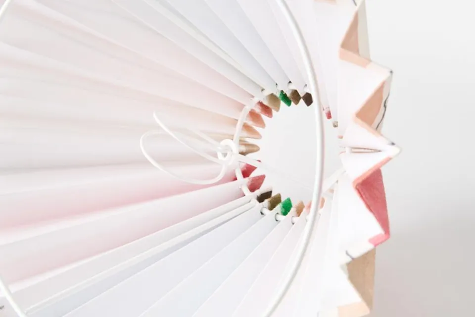 Lampskärmar*Svenskt Tenn / Lars Nilsson Lampskärm Plisserad Lin, Anacapri, Multi