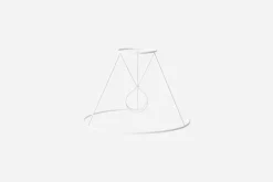 Lampskärmar*Helene Blanche Svenskt Tenn Lampskärm Plisserad Bomull Lin, Moiré Stripe, Ebony