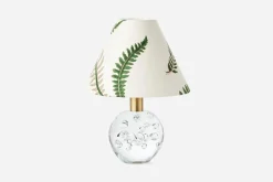 Lampskärmar*GP & J Baker/Svenskt Tenn Lampskärm Spänd 1819 Bomull, Stensöta, Vit