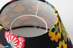 Lampskärmar*Josef Frank/Svenskt Tenn Lampskärm Spänd 2473 Lin, Baranquilla, Svart