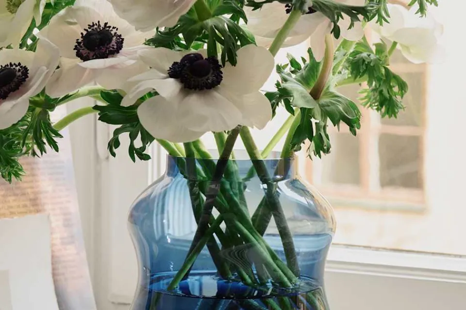 Vaser|Ljusstakar & Ljuslyktor*Johan Bjurmar Ljuslykta/Vas Mareld Dimblå