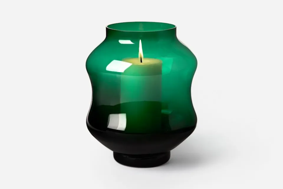 Vaser|Ljusstakar & Ljuslyktor*Johan Bjurmar Ljuslykta/Vas Mareld Grön