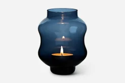 Vaser|Ljusstakar & Ljuslyktor*Johan Bjurmar Ljuslykta/Vas Mareld Dimblå