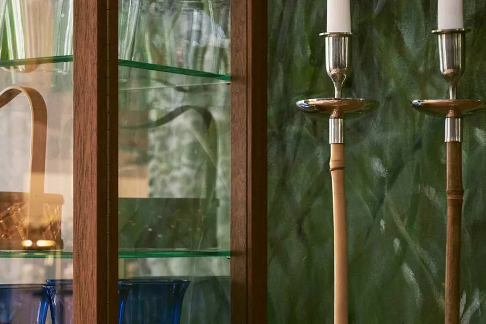 Ljusstakar & Ljuslyktor|Tennljusstakar*Josef Frank Ljusstake Bambu