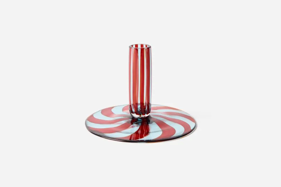 Ljusstakar & Ljuslyktor*Navet Ljusstake Canna Swirl