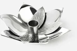 Ljusstakar & Ljuslyktor|Tennljusstakar*Björn Trägårdh Ljusstake Lotus