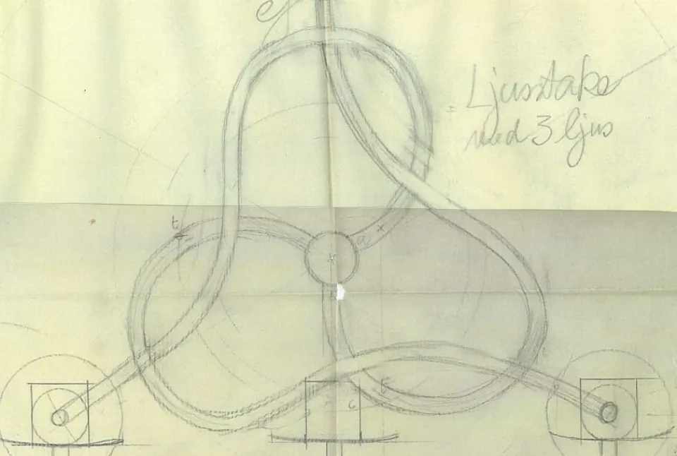 Ljusstakar & Ljuslyktor*Josef Frank Ljusstake Vänskapsknuten