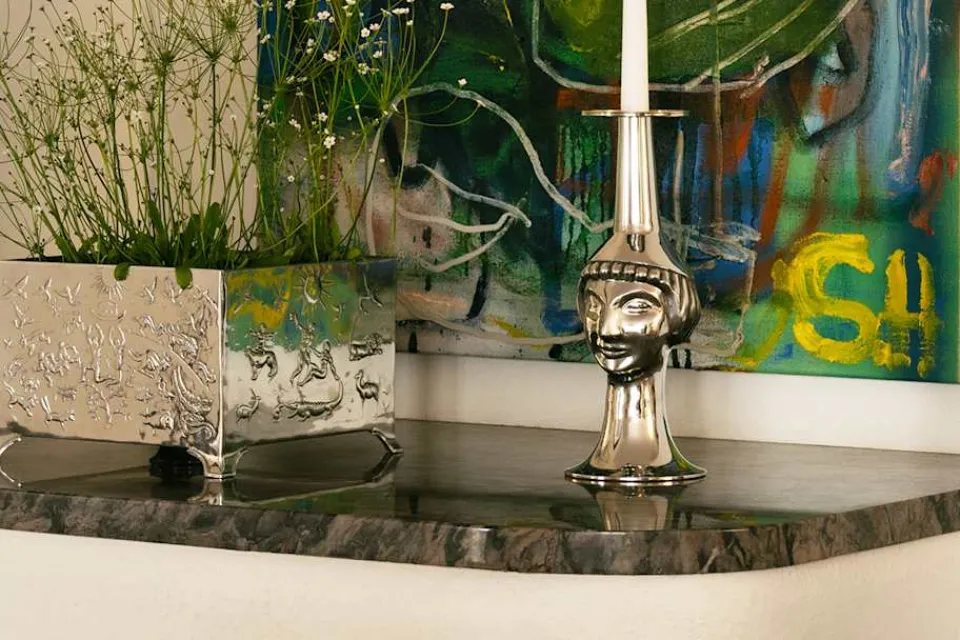 Ljusstakar & Ljuslyktor|Tennljusstakar*Anna Petrus Ljusstake Yngling