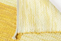 Mattor*Margit Thorén Matta Dubbelbindning Schackruta Gul Gul