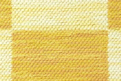 Mattor*Margit Thorén Matta Dubbelbindning Schackruta Gul Gul