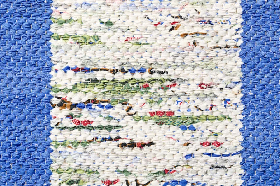 Mattor*Svenskt Tenn Matta Frank in the Loom Blå