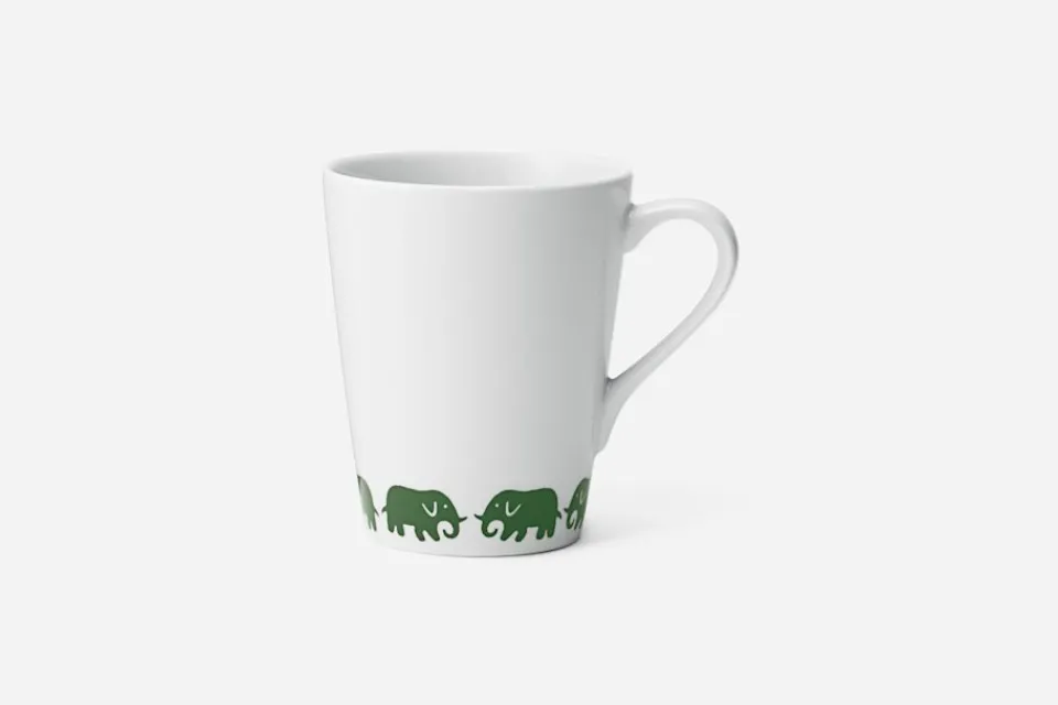 Glas & Koppar*Ingegerd Råman Mugg Elefant Grön