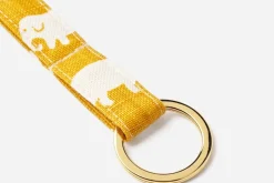 Nyckelhållare*Estrid Ericson/Svenskt Tenn Nyckelband Elefant Gul