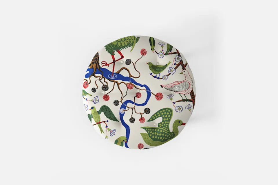 Pallar & Puffar*Josef Frank Pall 647 Gröna Fåglar, Multi