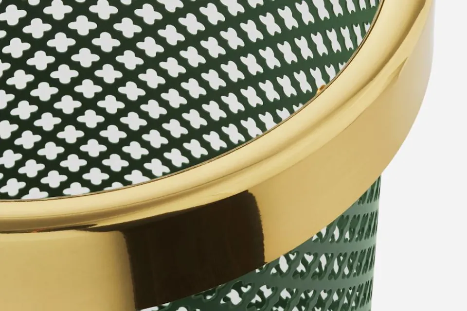 Dekorationsdetaljer*Josef Frank Papperskorg Metall Grön