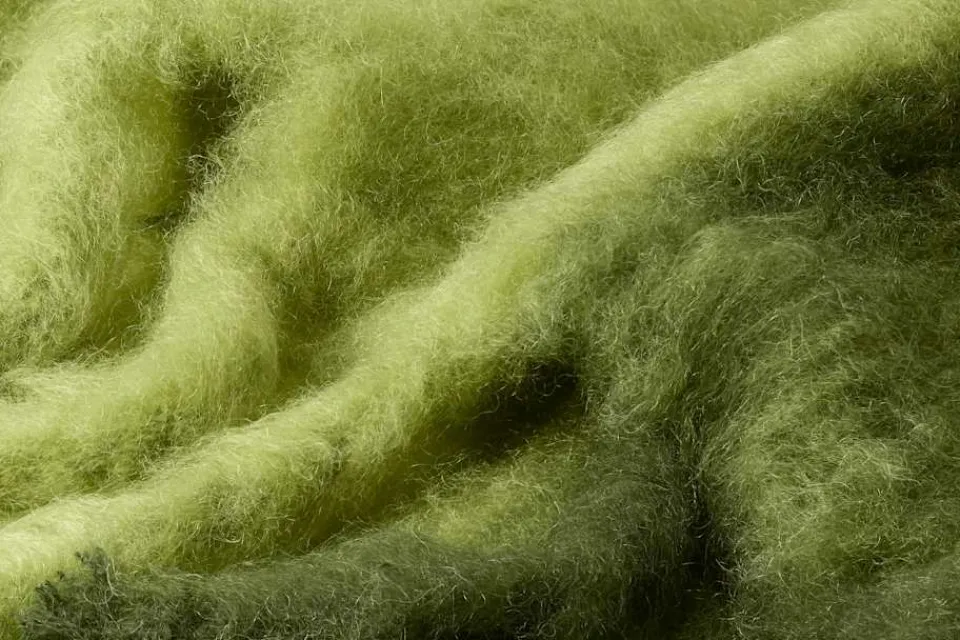 Plädar*Lena Rewell Pläd Mohair Grön