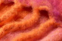 Plädar*Lena Rewell Pläd Mohair Orange Cerise