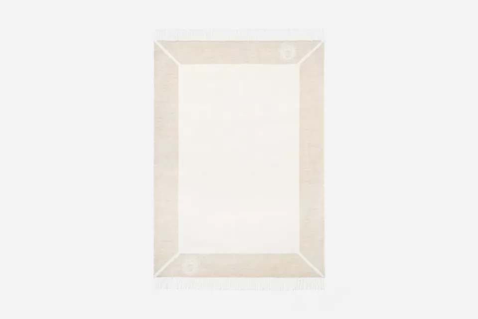 Plädar*Agnes Rosa Beckman Pläd Svenskt Tenn Beige Vit