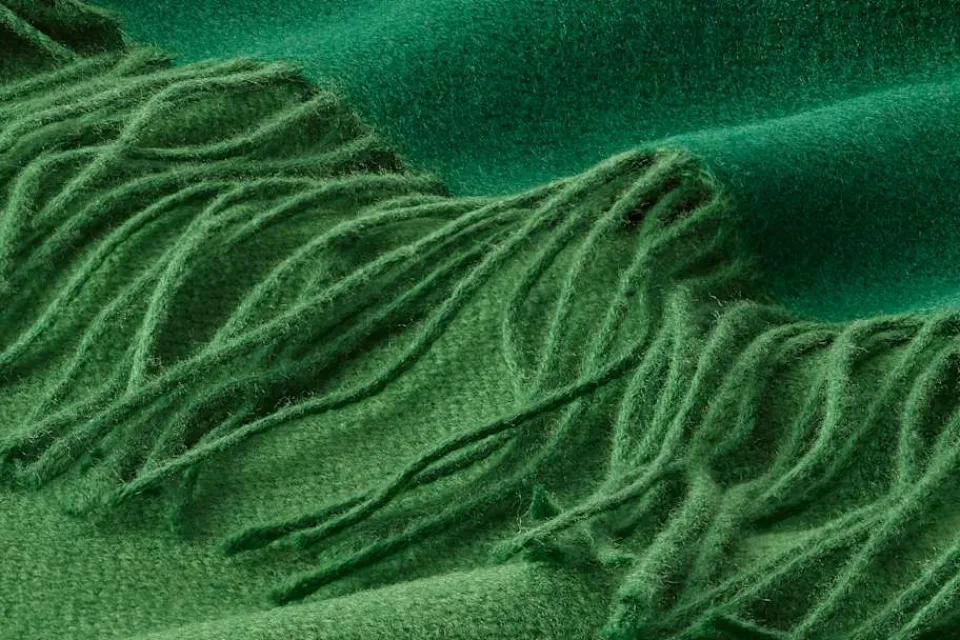 Plädar*Agnes Rosa Beckman Pläd Svenskt Tenn Grön