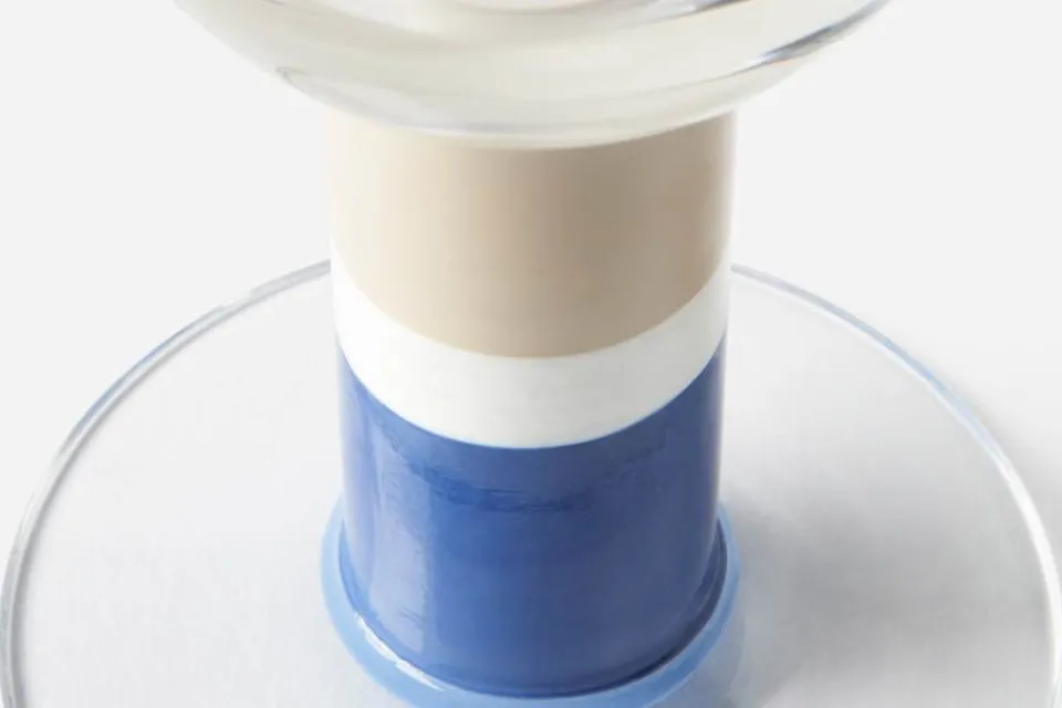 Glas & Koppar*Gunnar Cyrén Popglas Blå Beige