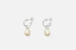 Smycken*Murky Örhänge Nitad Pärla Liten