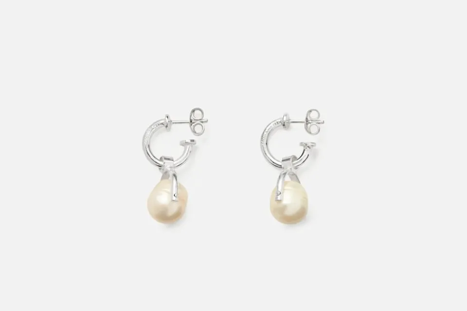 Smycken*Murky Örhänge Nitad Pärla Liten