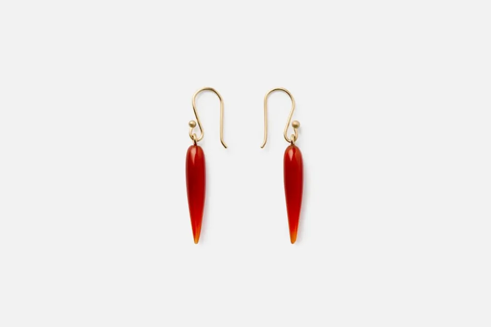 Smycken*Ted Muehling Örhänge Rice Röd