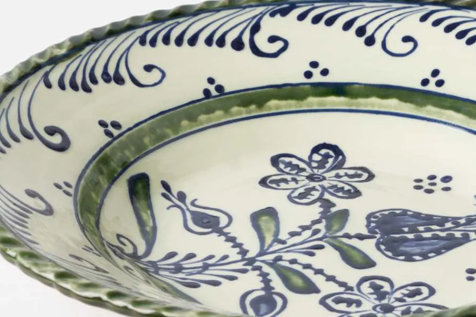 Tallrikar & Skålar*Botosani Design Serveringsskål Blå Blomma