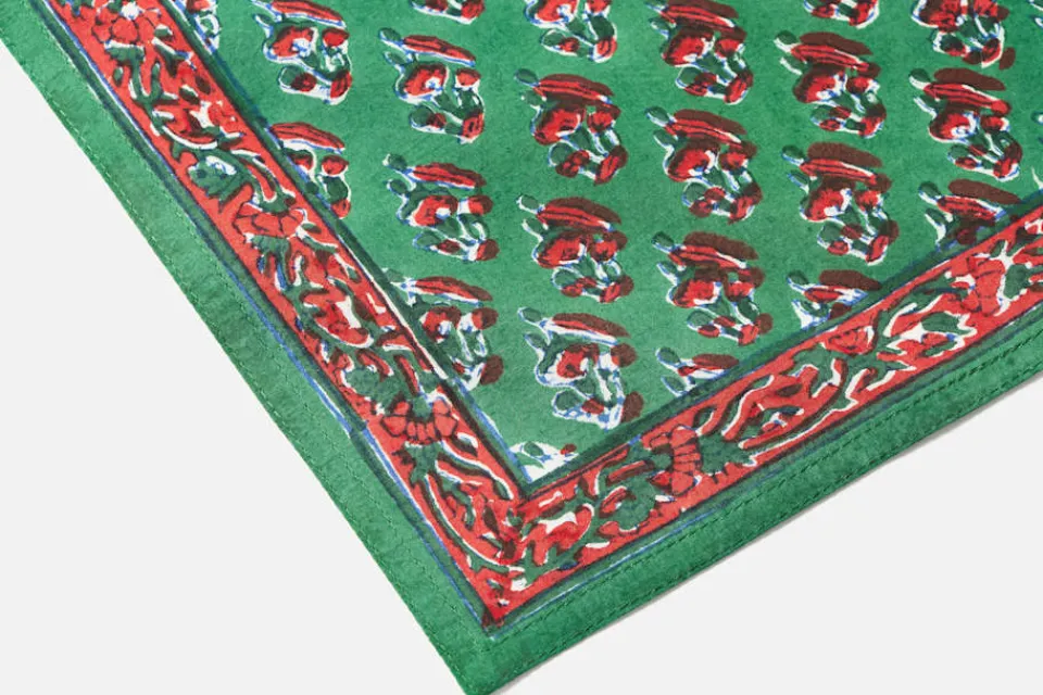 Servetter & Servettställ*Svenskt Tenn Servett Blocktryck Provence Grön