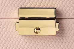 Smyckesförvaring*Svenskt Tenn Smyckeskrin Präglat Skinn Rosa