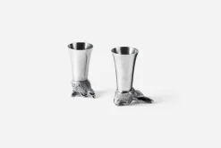 Glas & Koppar|Dukningsdetaljer I Tenn*Le Potier dÉtain Snapsglas Hare Björn