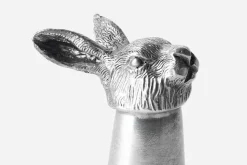 Glas & Koppar|Dukningsdetaljer I Tenn*Le Potier dÉtain Snapsglas Hare Björn