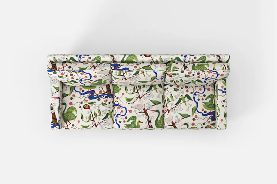 Soffor & Schäslonger*Josef Frank Soffa 3031 Gröna Fåglar, Multi