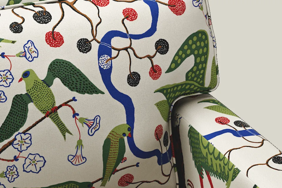 Soffor & Schäslonger*Josef Frank Soffa 3031 Gröna Fåglar, Multi