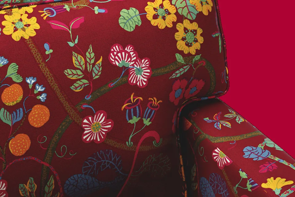 Soffor & Schäslonger*Josef Frank Soffa 3031 Baranquilla, Vinröd