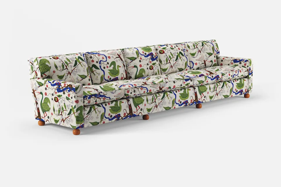 Soffor & Schäslonger*Josef Frank Soffa 3031 Gröna Fåglar, Multi