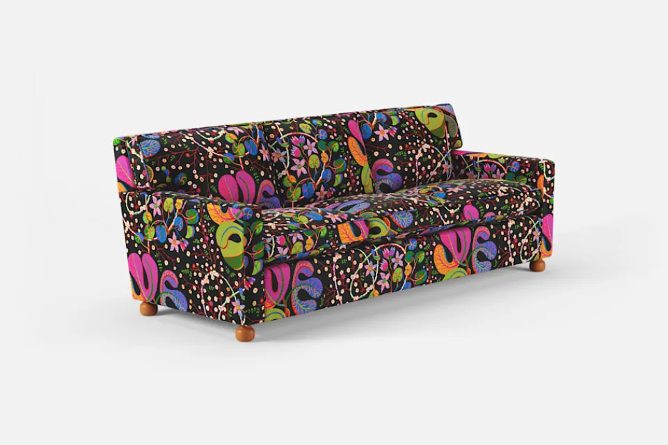 Soffor & Schäslonger*Josef Frank Soffa 3031 Teheran, Svart