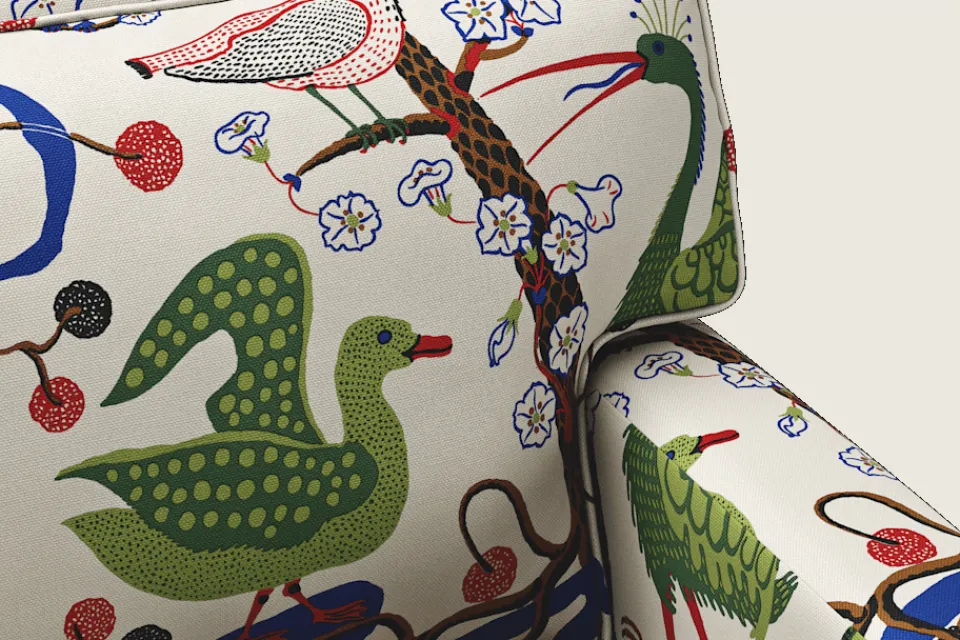 Soffor & Schäslonger*Josef Frank Soffa 3031 Gröna Fåglar, Multi